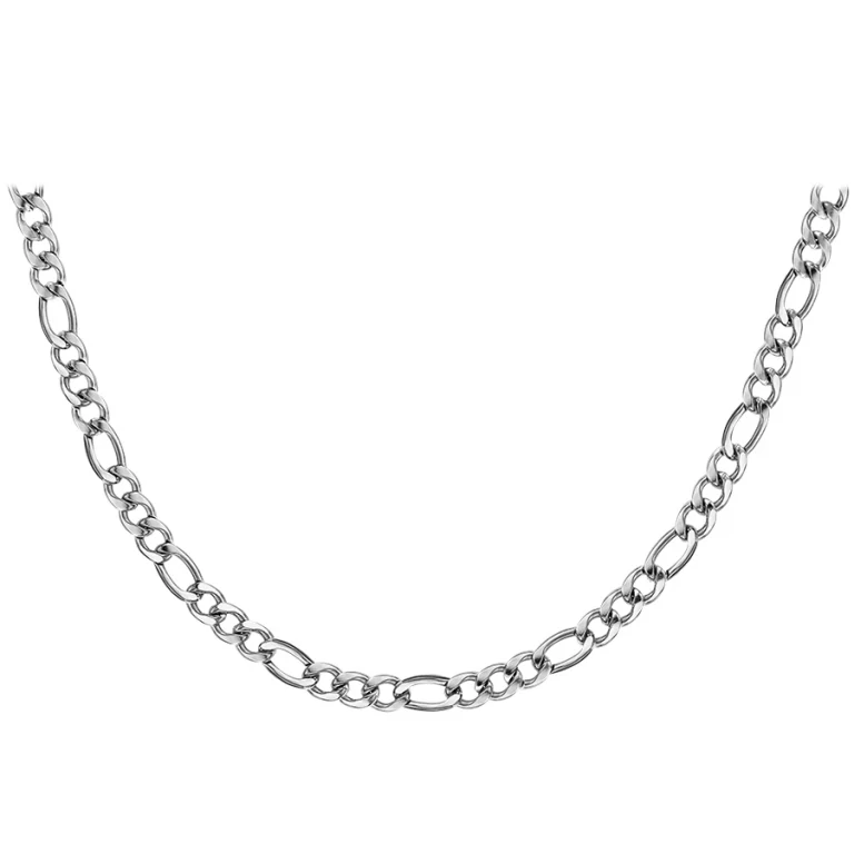 Collier long chainage 1+3 6mm 55 cm – Acier | Azuline