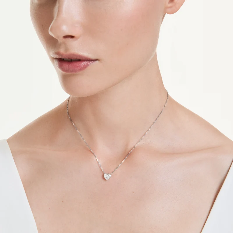 Pendentif Swarovski - Eternity - Cœur - G+ & Argenté