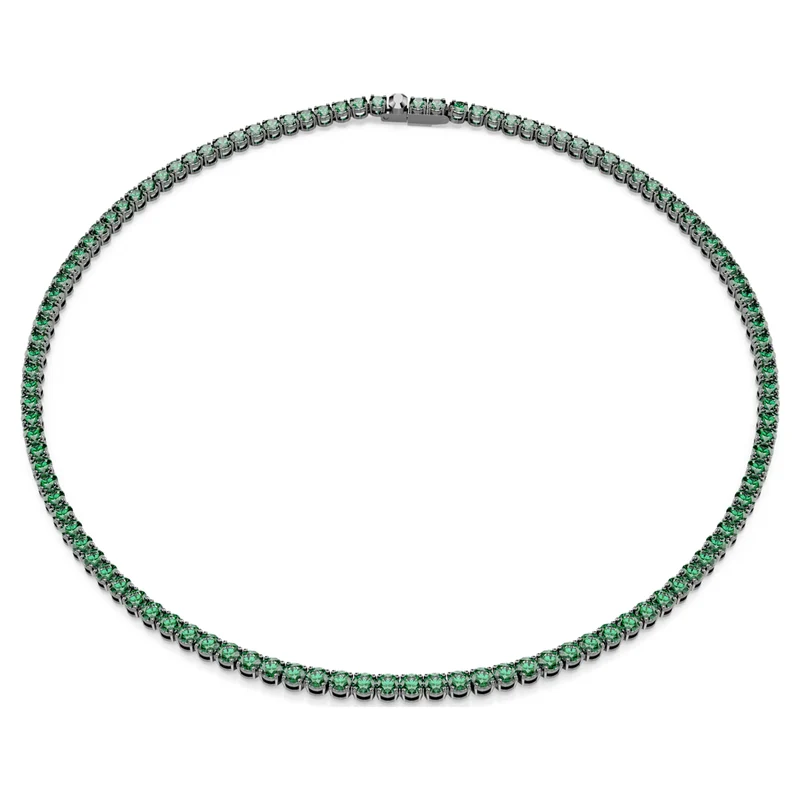 Collier Swarovski - Matrix - Taille ronde - Vert & Noir