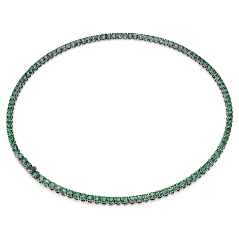 Collier Swarovski - Matrix - Taille ronde - Vert & Noir
