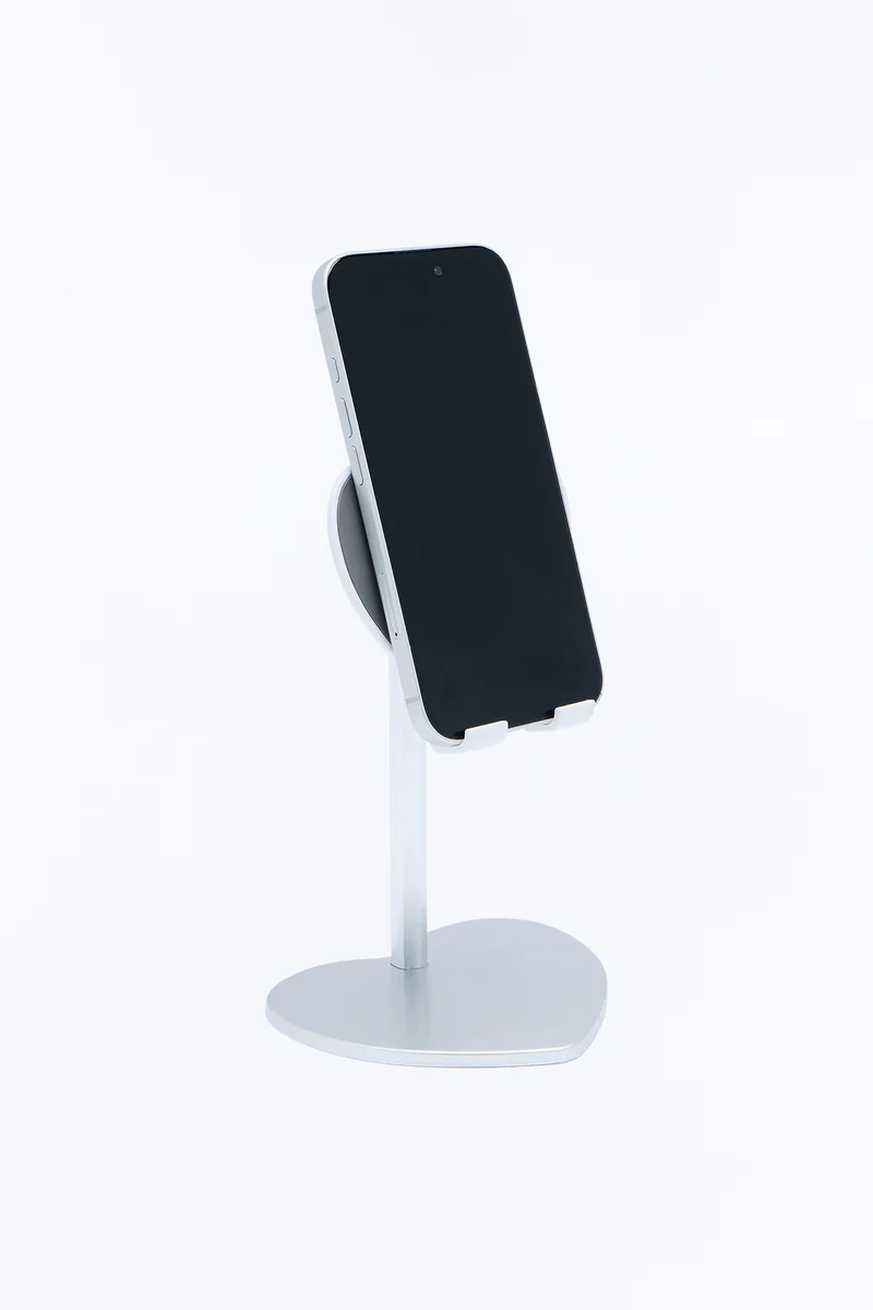 Heart Shape Phone Stand - Silver