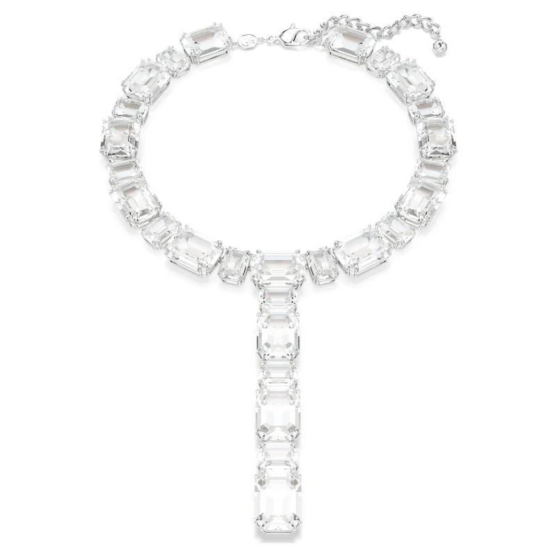 Collier Swarovski - Millenia - Tailles variées - 37,5-44,5 cm - Blanc & Argenté