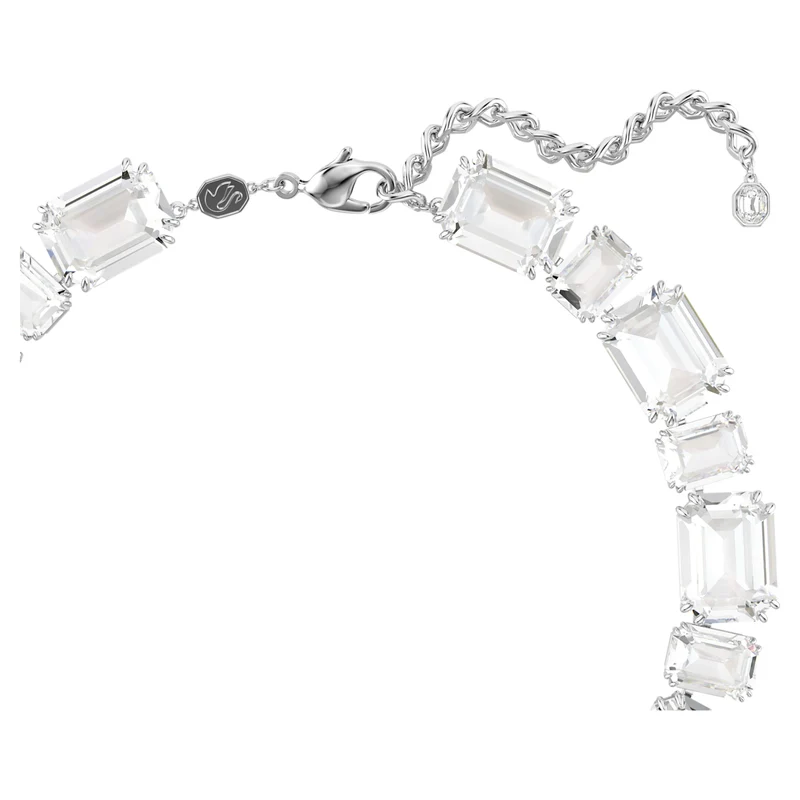 Collier Swarovski - Millenia - Tailles variées - 37,5-44,5 cm - Blanc & Argenté