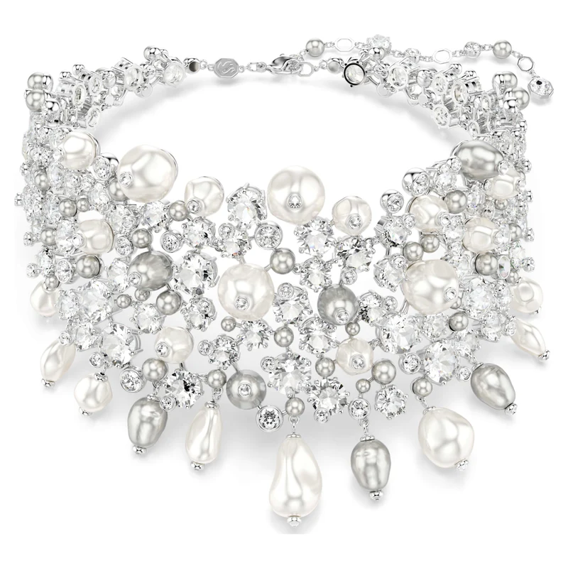 Collier Swarovski - Constella - Taille ronde - Blanc & Argenté