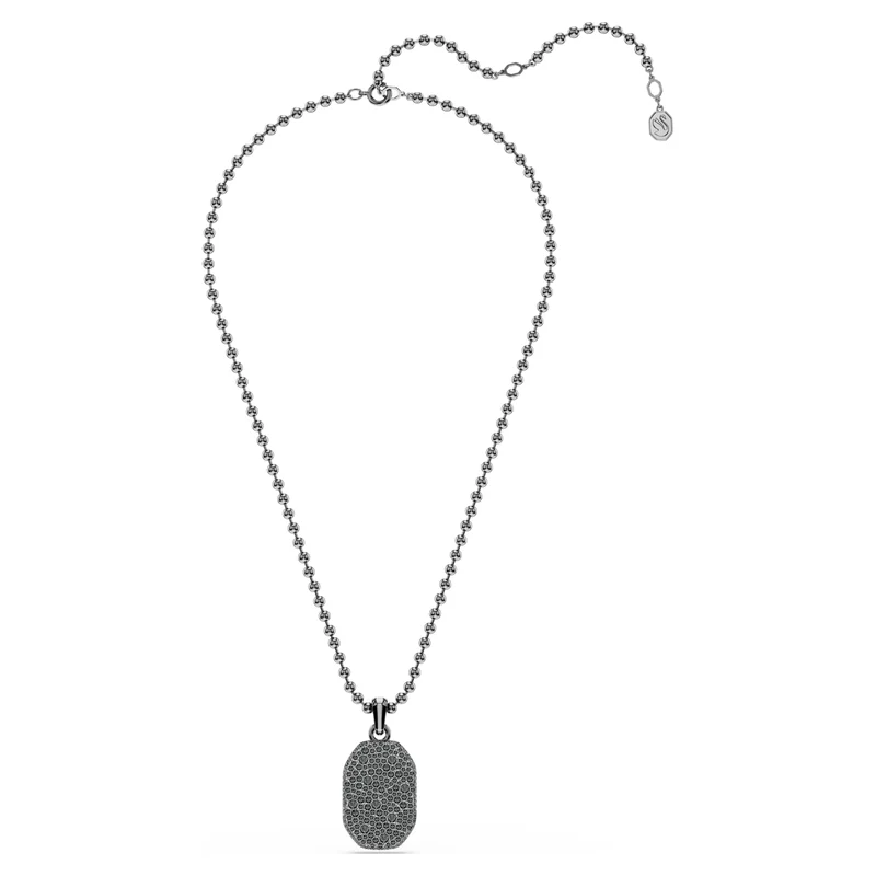 Pendentif Swarovski - Dextera - Forme octogonale - Noir & Noir
