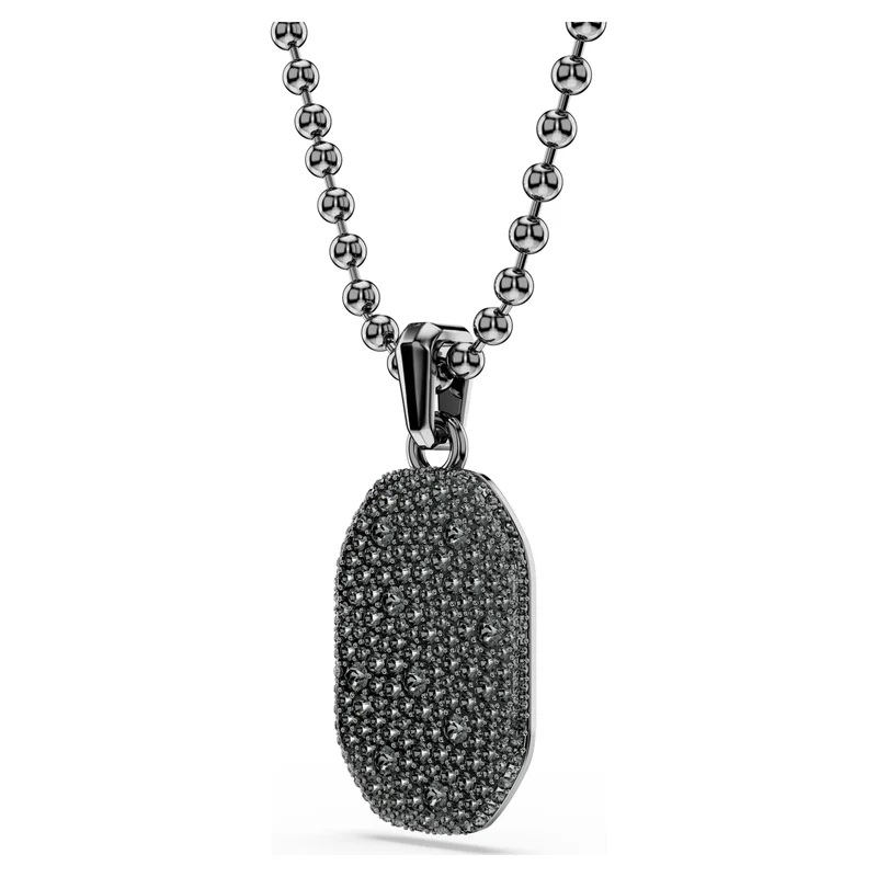 Pendentif Swarovski - Dextera - Forme octogonale - Noir & Noir