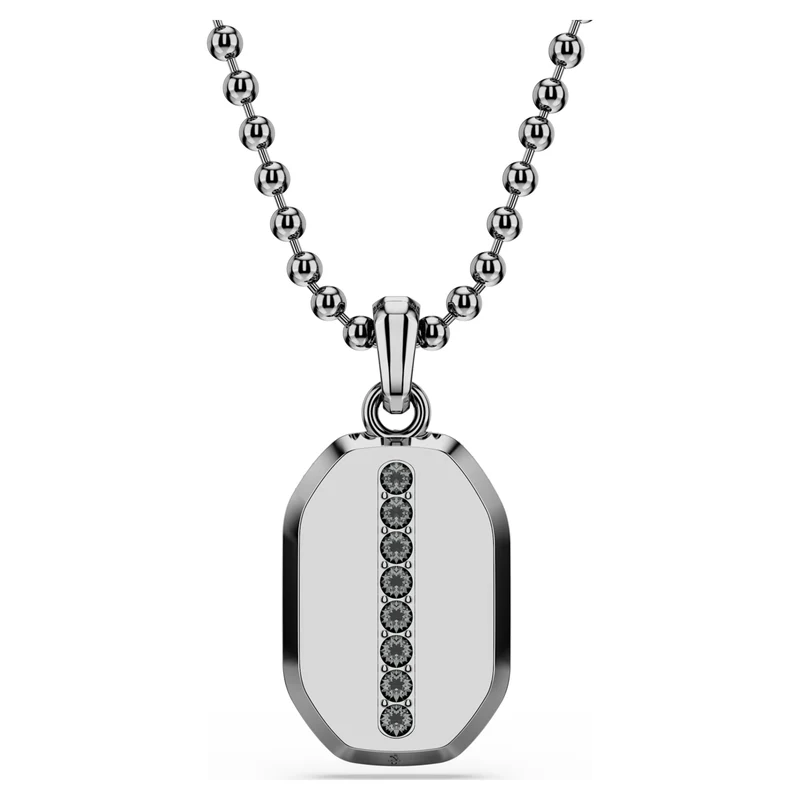 Pendentif Swarovski - Dextera - Forme octogonale - Noir & Noir
