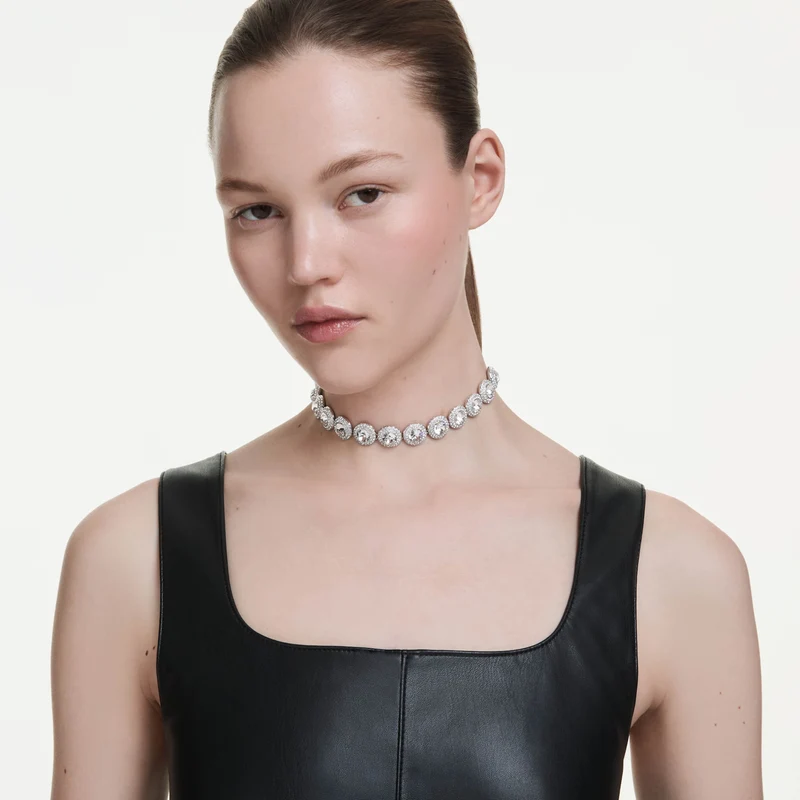 Collier Swarovski - Una Angelic - Ras-de-cou - Blanc & Argenté
