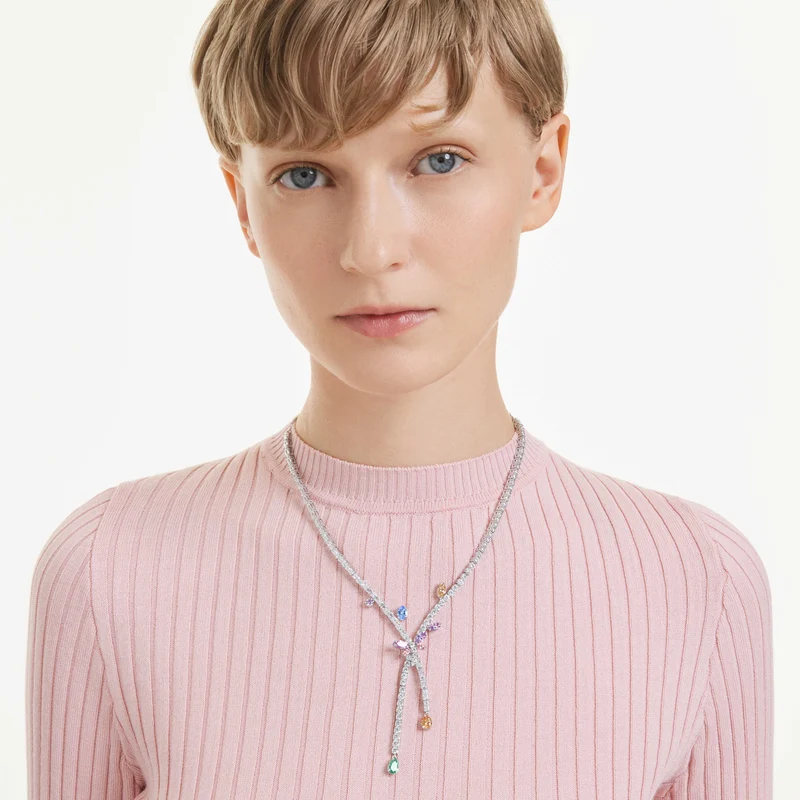 Collier Swarovski - Ariana Grande x Swarovski - Libellule - Longueur ajustable - Multicolore & Argenté