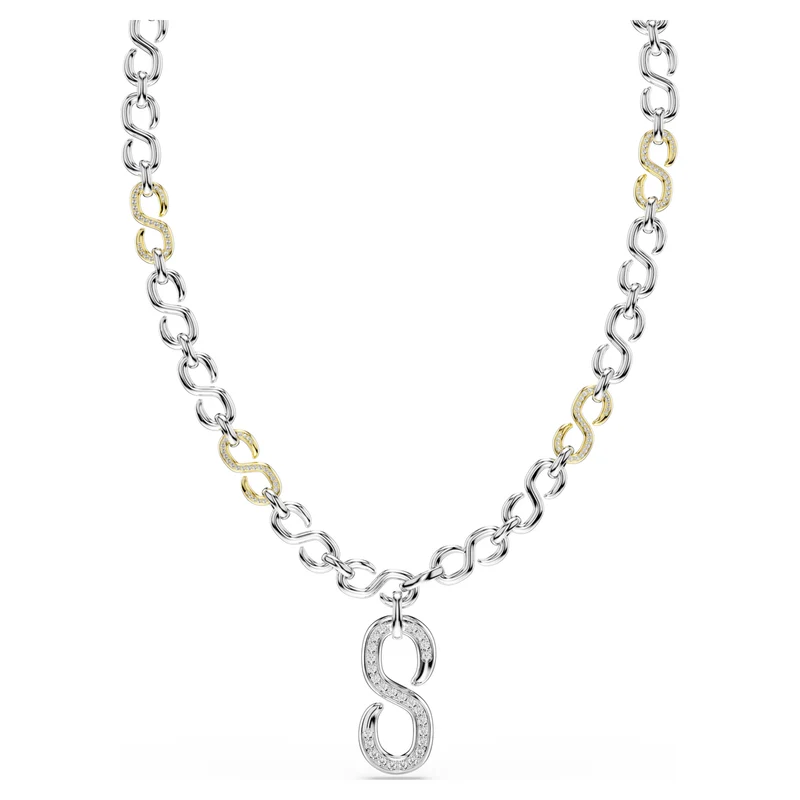 Collier Swarovski - Dextera - Taille ronde - Blanc & Argenté