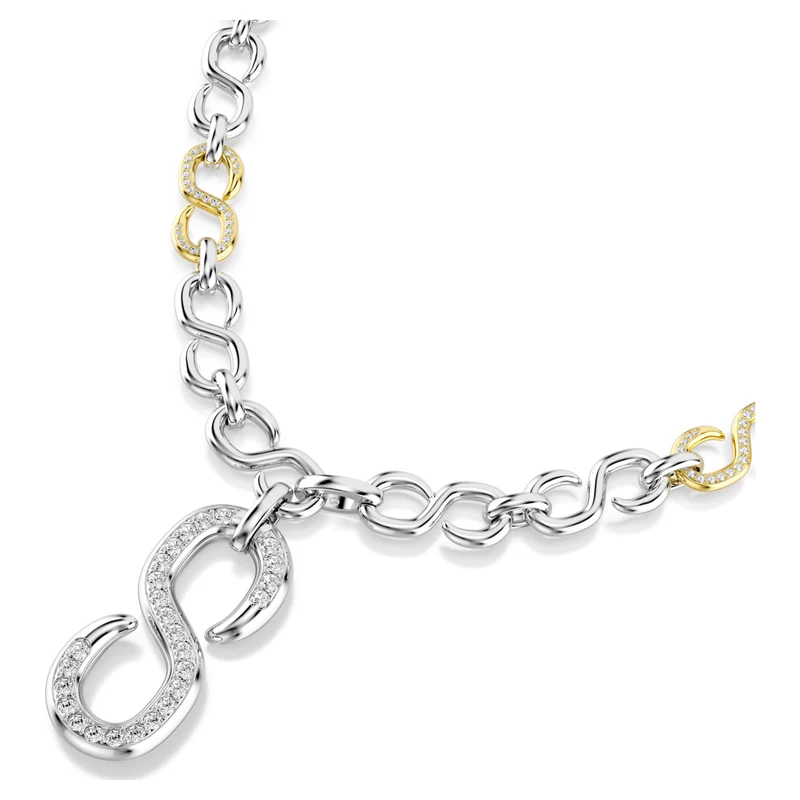 Collier Swarovski - Dextera - Taille ronde - Blanc & Argenté