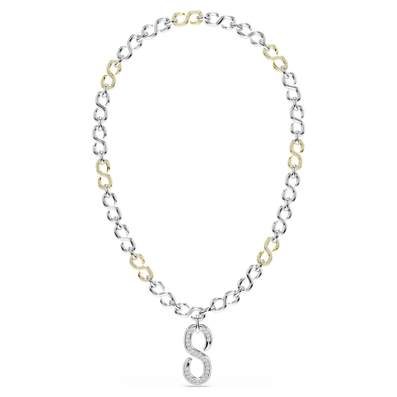 Collier Swarovski - Dextera - Taille ronde - Blanc & Argenté