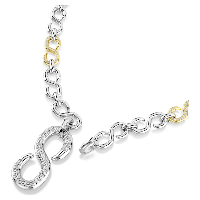 Collier Swarovski - Dextera - Taille ronde - Blanc & Argenté