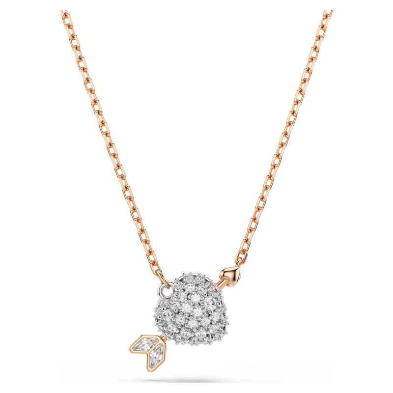 Parure Swarovski - Idyllia - Cœur avec flèche - Blanc & Rosé