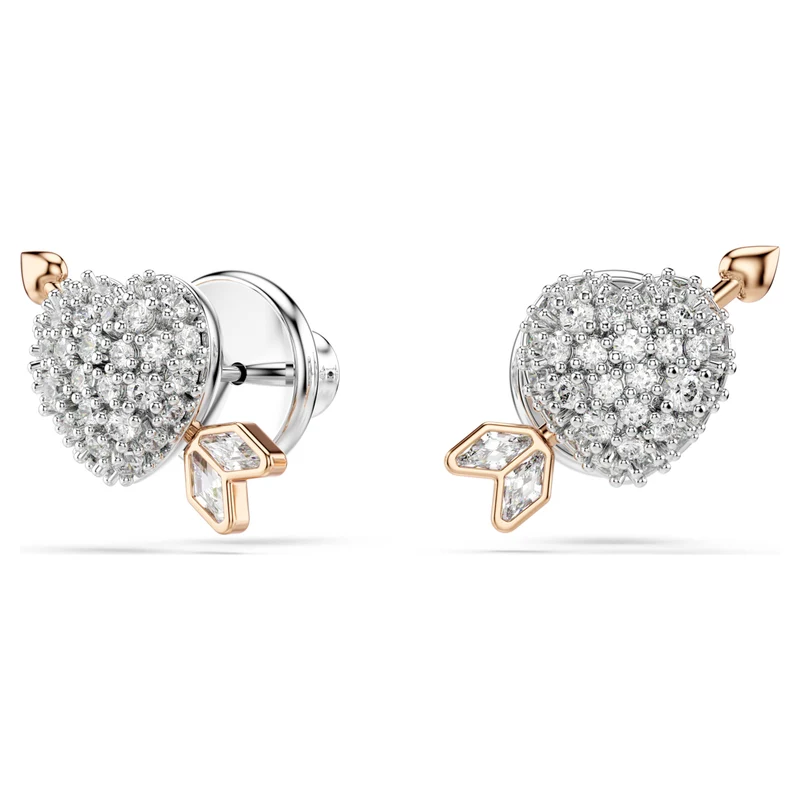 Parure Swarovski - Idyllia - Cœur avec flèche - Blanc & Rosé