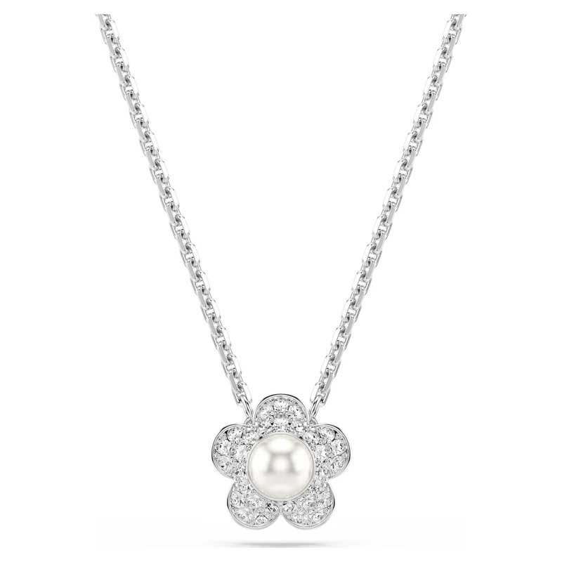 Parure Swarovski - Ariana Grande x Swarovski - Fleur - Longueur ajustable - Blanc & Argenté