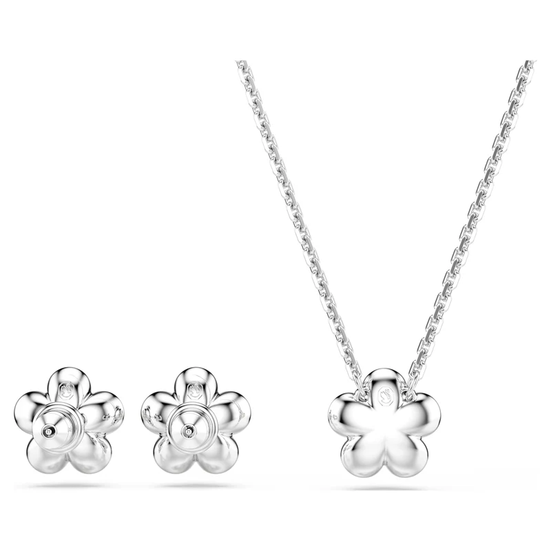 Parure Swarovski - Ariana Grande x Swarovski - Fleur - Longueur ajustable - Blanc & Argenté