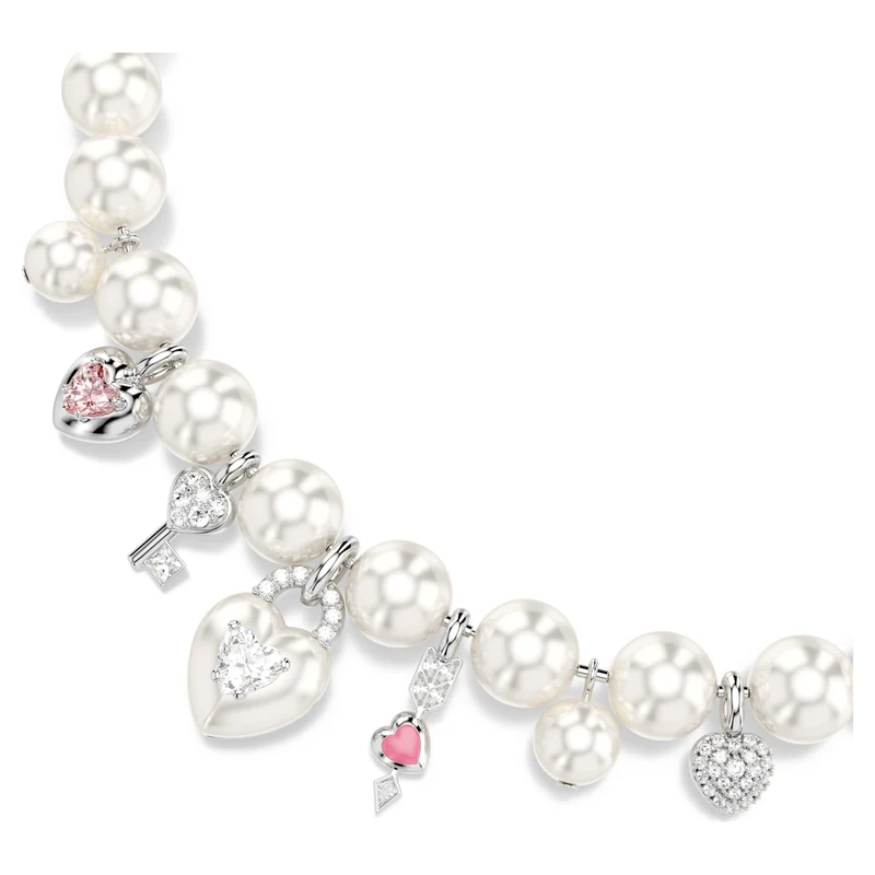 Collier Swarovski - Idyllia - Tailles variées - Blanc & Argenté