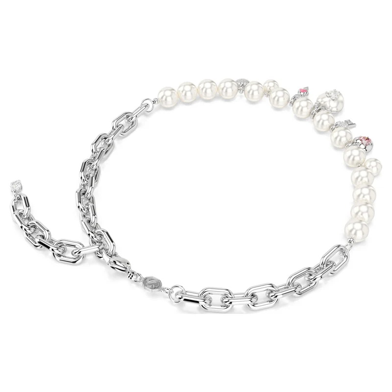 Collier Swarovski - Idyllia - Tailles variées - Blanc & Argenté
