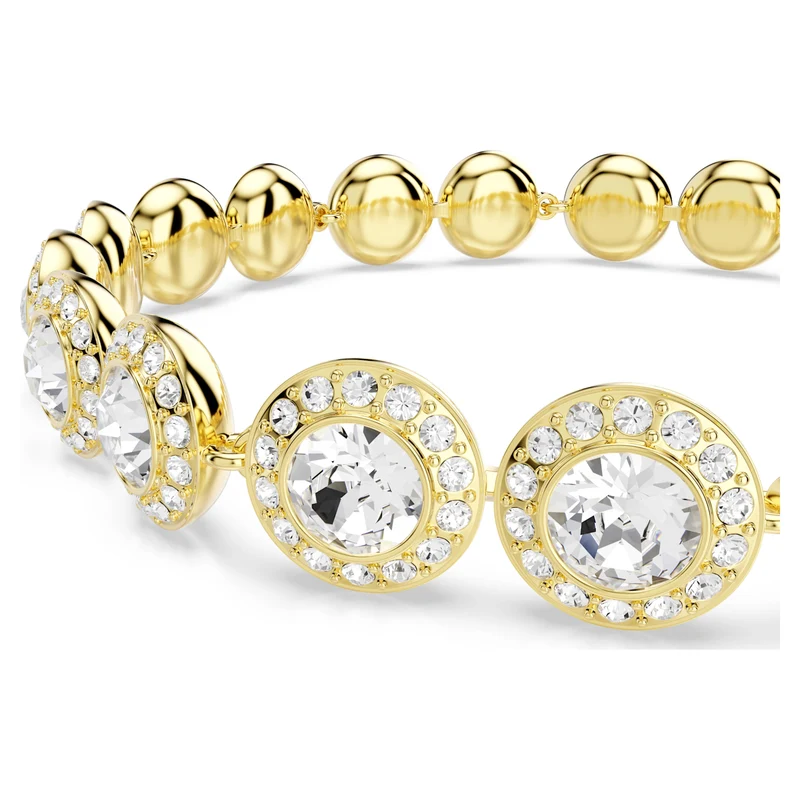 Parure Swarovski - Una Angelic - Taille Rond - Blanc & Doré