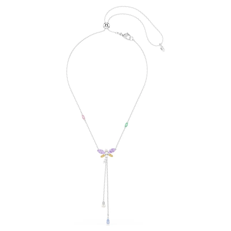Collier Swarovski - Ariana Grande x Swarovski - Libellule - Perle de cristal - Multicolore & Argenté