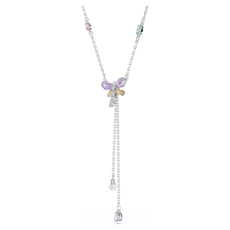 Collier Swarovski - Ariana Grande x Swarovski - Libellule - Perle de cristal - Multicolore & Argenté