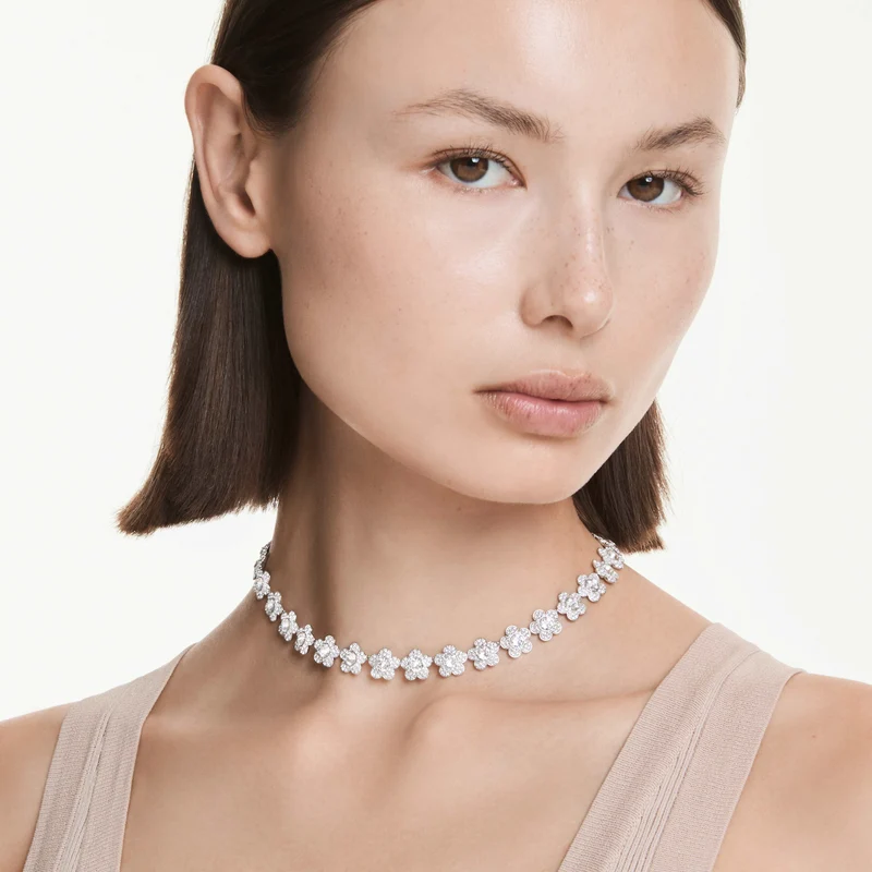 Collier Swarovski - Ariana Grande x Swarovski - Fleur - Blanc & Argenté