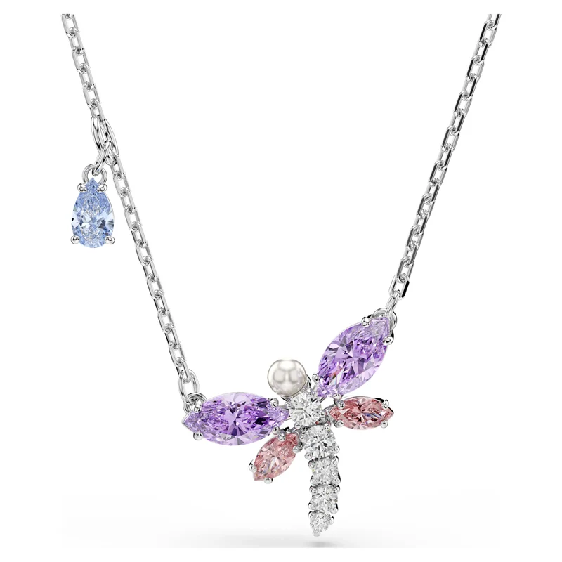 Pendentif Swarovski - Ariana Grande x Swarovski - Libellule - Tailles variées - Multicolore & Argenté