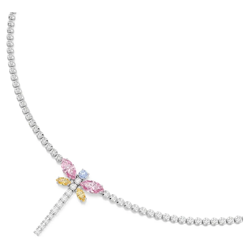 Collier Swarovski - Ariana Grande x Swarovski - Libellule - Tailles variées - Multicolore & Argenté