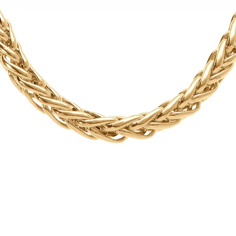 Collier maille palmier – Argent 925 doré | Azuline