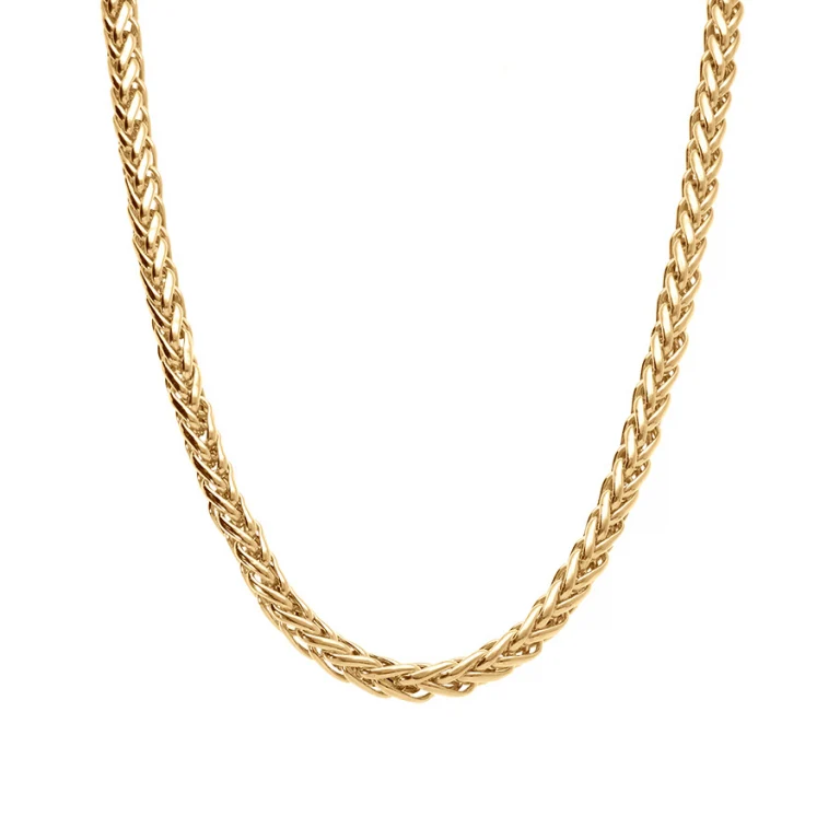 Collier maille palmier – Argent 925 doré | Azuline