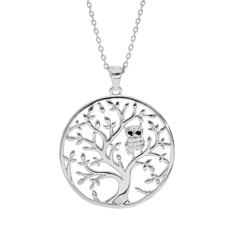 Collier arbre grand modèle – Argent 925 rhodié | Azuline