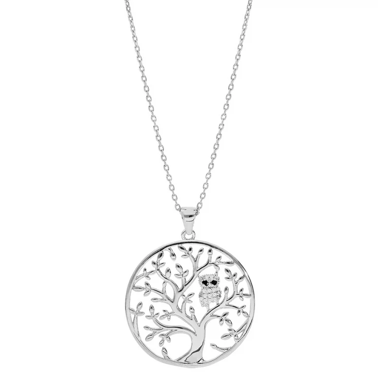 Collier arbre grand modèle – Argent 925 rhodié | Azuline
