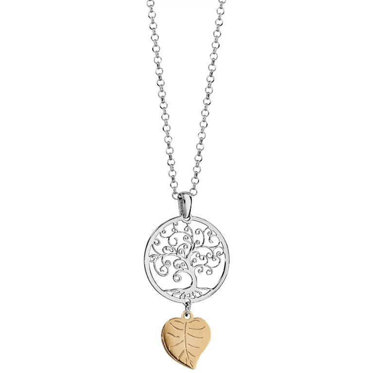 Collier arbre de vie ajouré – Argent 925 doré | Azuline