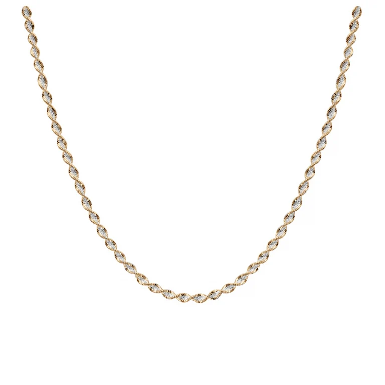 Collier vrille torsadé – Argent 925 doré | Azuline
