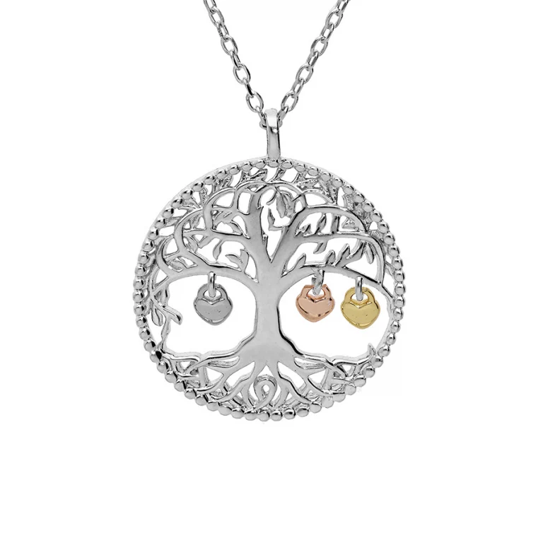 Collier pampille à billes – Argent 925 doré | Azuline