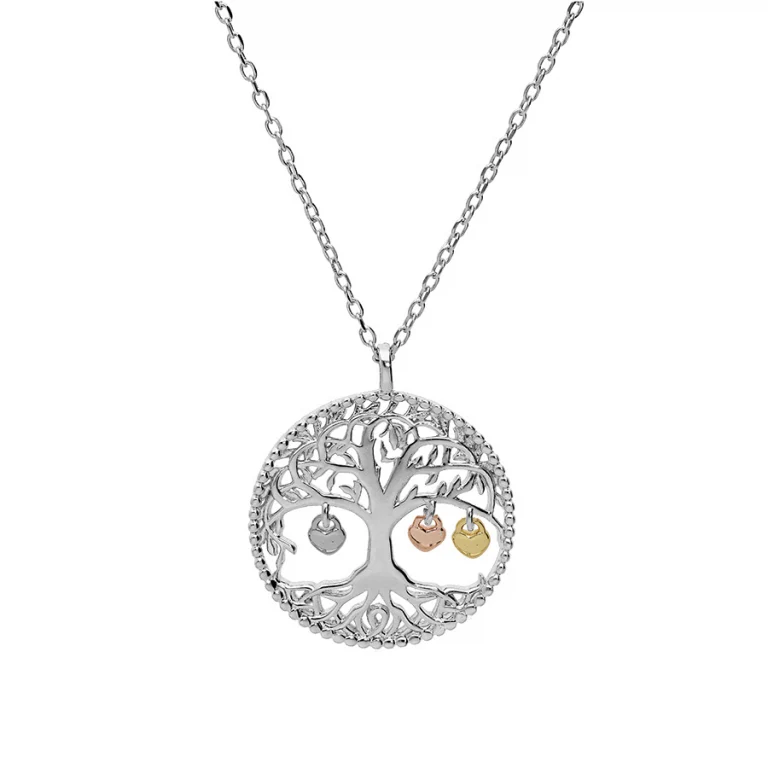 Collier pampille à billes – Argent 925 doré | Azuline