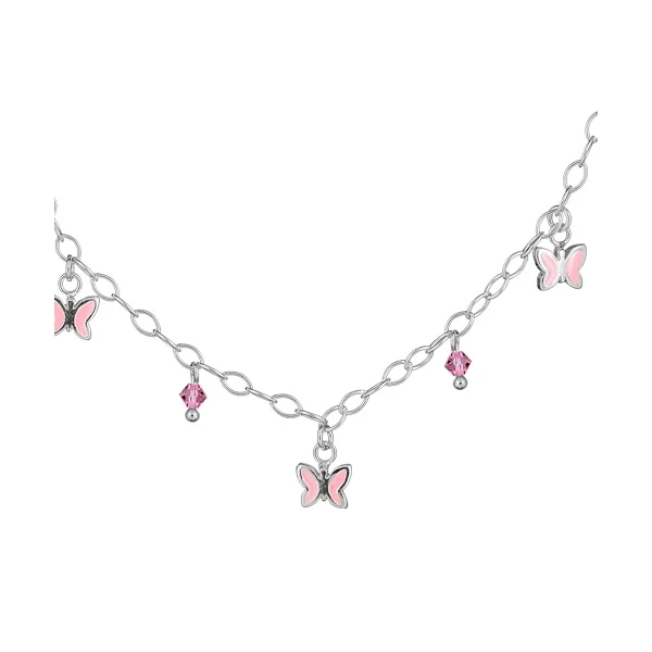 Collier enfant pampille 36 cm – Argent 925 rhodié | Azuline
