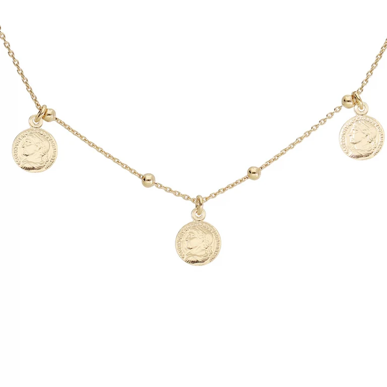 Collier pampille grand modèle – Argent 925 doré | Azuline