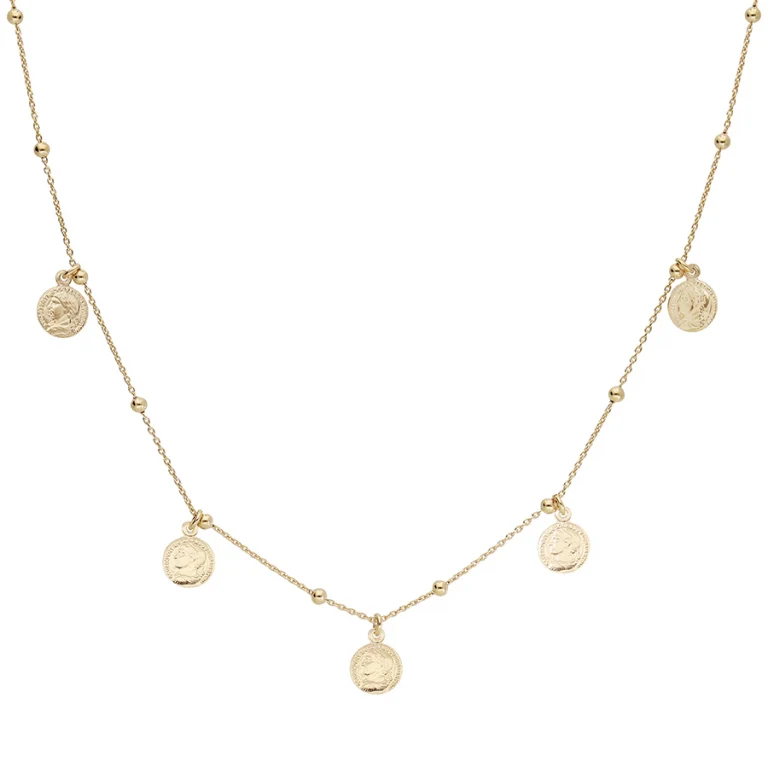 Collier pampille grand modèle – Argent 925 doré | Azuline
