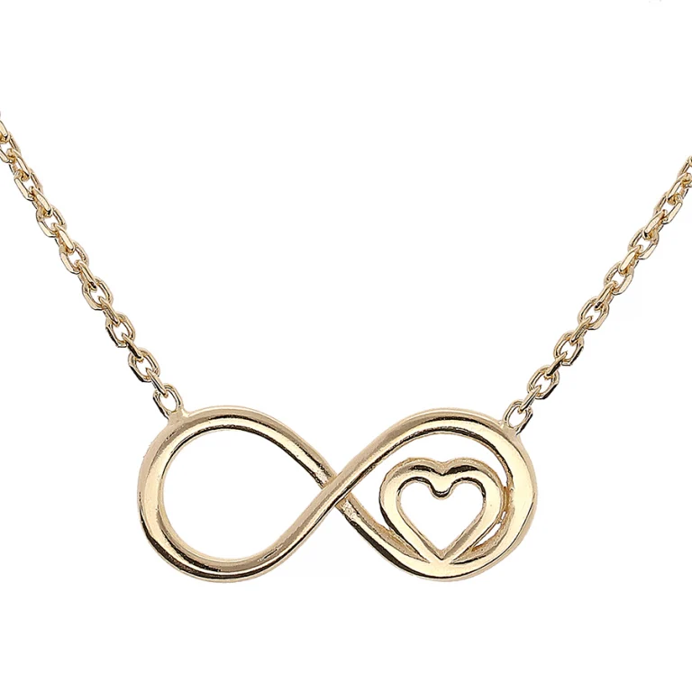Collier infini grand modèle – Argent 925 doré | Azuline