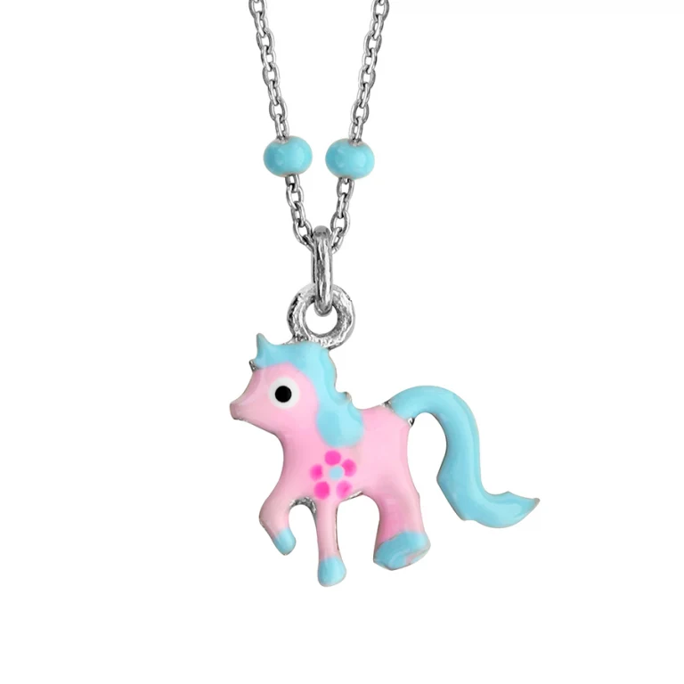 Collier ras de cou poney 39 cm – Argent 925 rhodié | Azuline