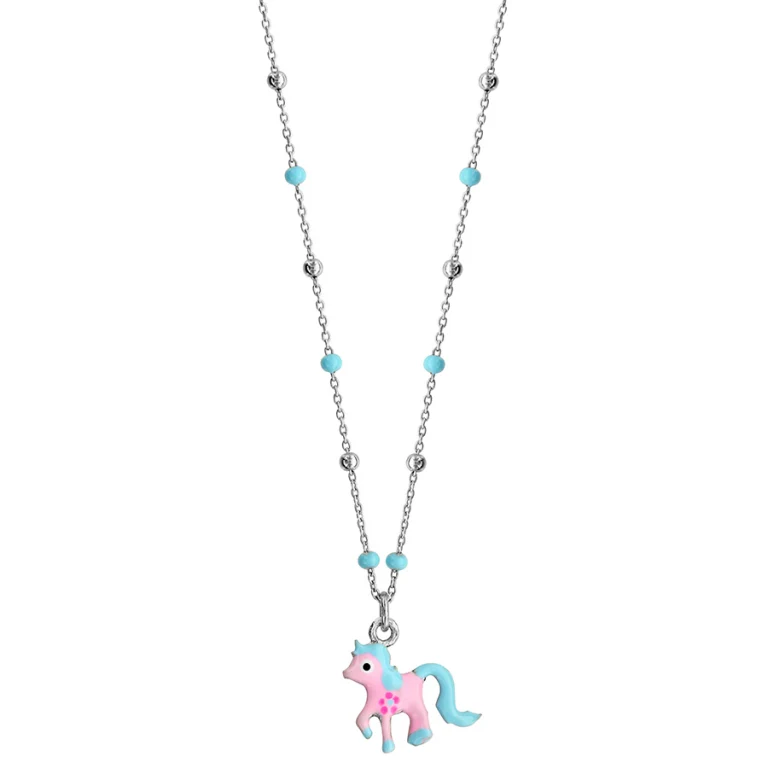 Collier ras de cou poney 39 cm – Argent 925 rhodié | Azuline