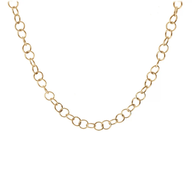 Collier chaine jaséron – Argent 925 doré | Azuline