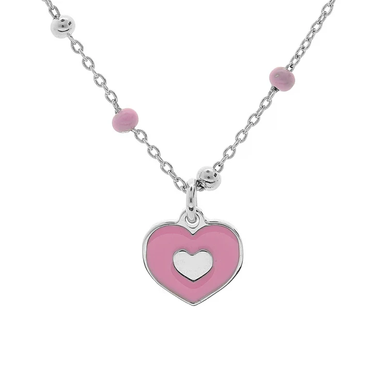 Collier pampille cœur – Argent 925 rhodié | Azuline