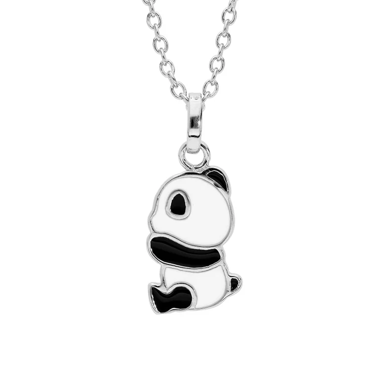 Collier enfant panda 38 cm – Argent 925 rhodié | Azuline