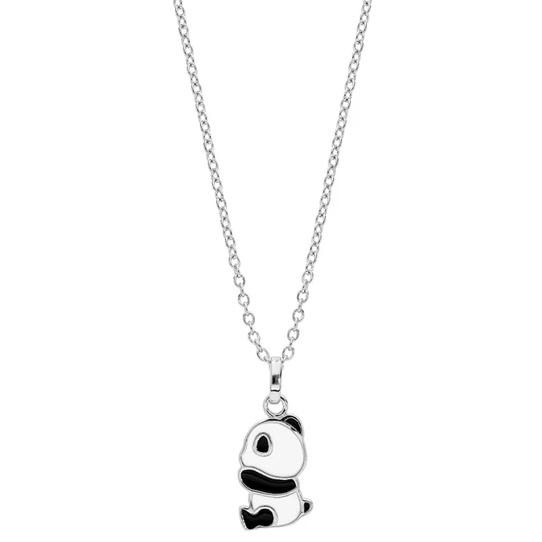 Collier enfant panda 38 cm – Argent 925 rhodié | Azuline