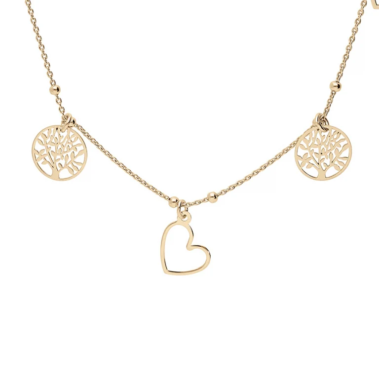Collier pampilles – Argent 925 doré | Azuline