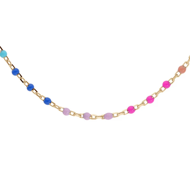 Collier dégradé résine – Argent 925 doré | Azuline