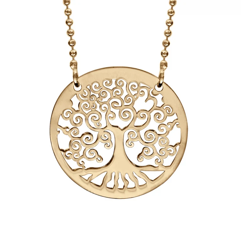 Collier maille à boules – Argent 925 doré | Azuline